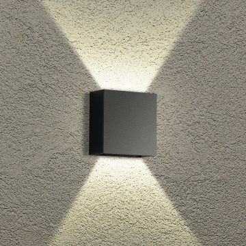 Brilagi - LED lauko sieninis šviestuvas DOUBLERAY LED/4W/230V juodas IP65