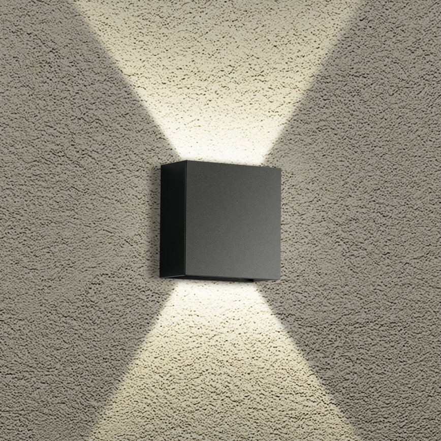 Brilagi - LED lauko sieninis šviestuvas DOUBLERAY LED/4W/230V juodas IP65