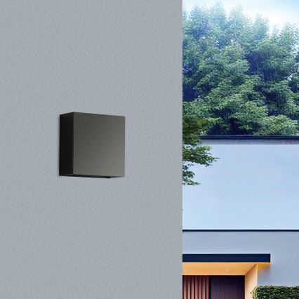 Brilagi - LED lauko sieninis šviestuvas DOUBLERAY LED/4W/230V juodas IP65