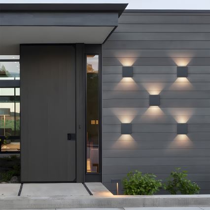 Brilagi - LED lauko sieninis šviestuvas DOUBLERAY LED/6W/230V antracitas IP54