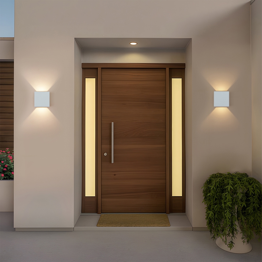 Brilagi - LED lauko sieninis šviestuvas DOUBLERAY LED/6W/230V baltas IP54