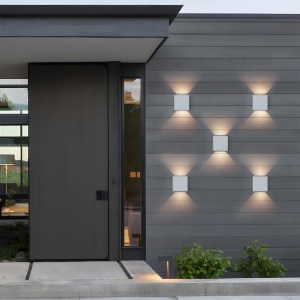 Brilagi - LED lauko sieninis šviestuvas DOUBLERAY LED/6W/230V baltas IP54