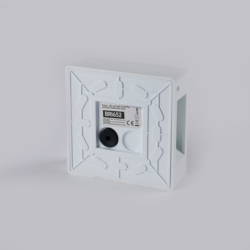 Brilagi - LED lauko sieninis šviestuvas DOUBLERAY LED/6W/230V baltas IP54