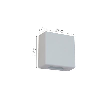 Brilagi - LED lauko sieninis šviestuvas DOUBLERAY LED/6W/230V baltas IP54