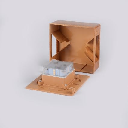 Brilagi - LED lauko sieninis šviestuvas DOUBLERAY LED/6W/230V, medžio dekoras, IP54