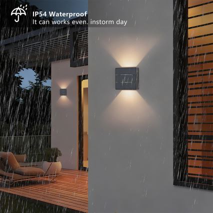 Brilagi -LED lauko sieninis šviestuvas DOUBLERAY LINE LED/6W/230V antracitas IP54