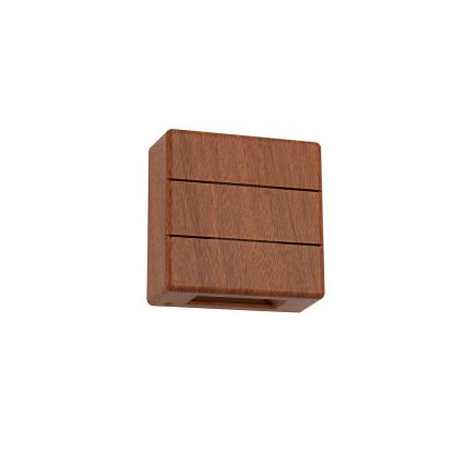 Brilagi -LED Lauko sieninis šviestuvas DOUBLERAY LINE LED/6W/230V medžio dekoras IP54