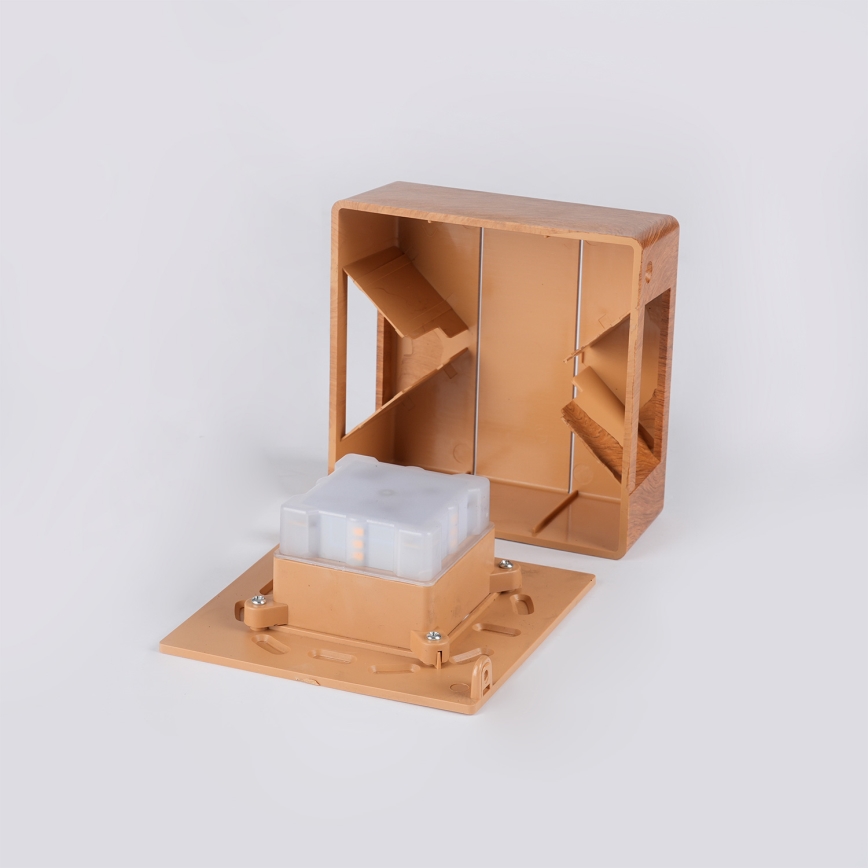 Brilagi -LED Lauko sieninis šviestuvas DOUBLERAY LINE LED/6W/230V medžio dekoras IP54