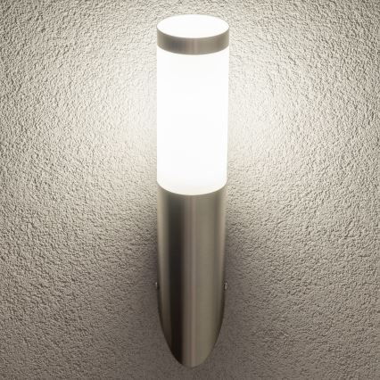 BRILAGI - LED lauko sieninis šviestuvas ELIA 1xE27/7W/230V 4000K IP44 matinis chromas