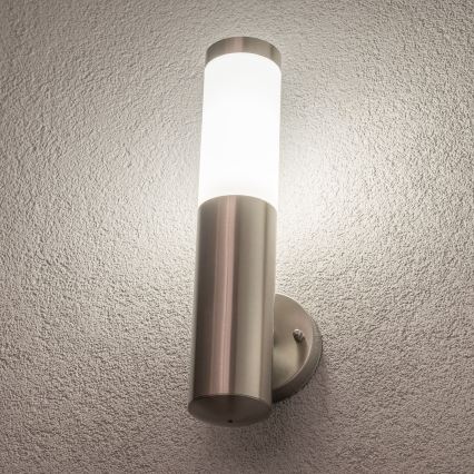 BRILAGI - LED lauko sieninis šviestuvas ELIA 1xE27/7W/230V 4000K IP44 matinis chromas