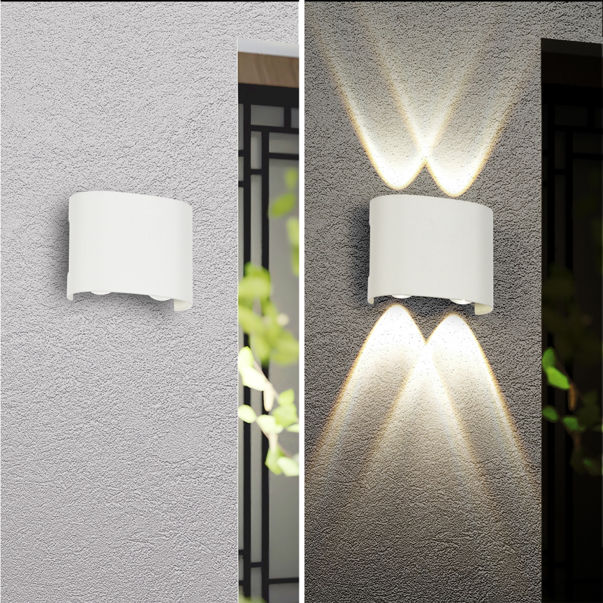 Brilagi - LED lauko sieninis šviestuvas FLAREBOX LED/4W/230V balta IP65