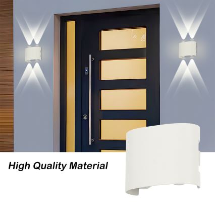 Brilagi - LED lauko sieninis šviestuvas FLAREBOX LED/4W/230V balta IP65