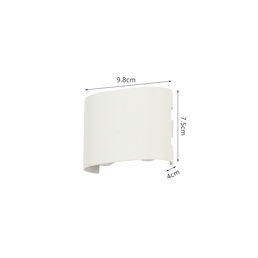 Brilagi - LED lauko sieninis šviestuvas FLAREBOX LED/4W/230V balta IP65