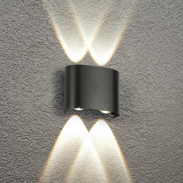 Brilagi - LED lauko sieninis šviestuvas FLAREBOX LED/4W/230V juodas IP65