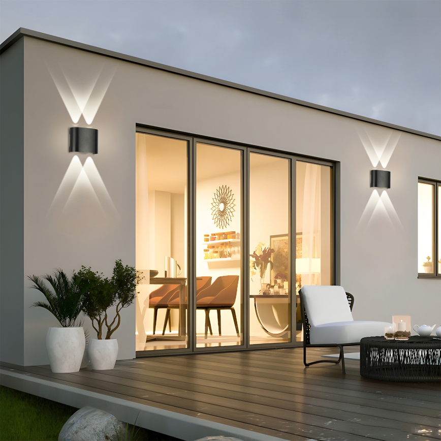 Brilagi - LED lauko sieninis šviestuvas FLAREBOX LED/4W/230V juodas IP65