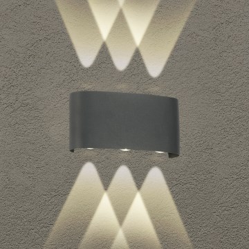 Brilagi - LED Lauko sieninis šviestuvas FLAREBOX LED/6W/230V antracit IP65