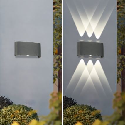 Brilagi - LED Lauko sieninis šviestuvas FLAREBOX LED/6W/230V antracit IP65