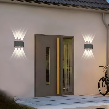 Brilagi - LED Lauko sieninis šviestuvas FLAREBOX LED/6W/230V antracit IP65
