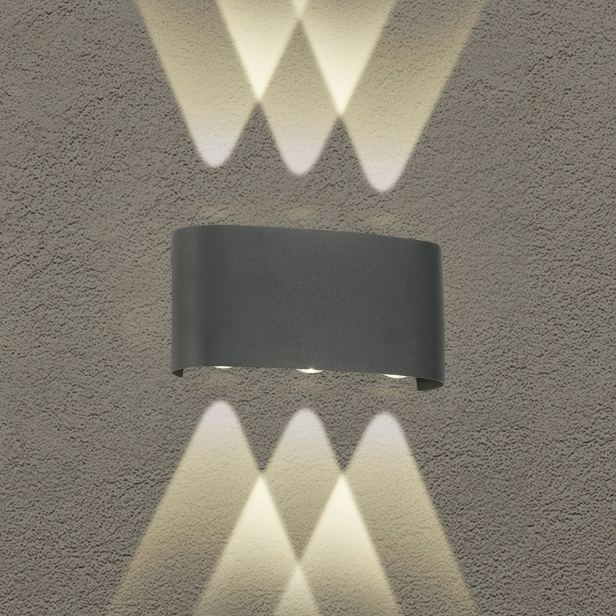 Brilagi - LED Lauko sieninis šviestuvas FLAREBOX LED/6W/230V antracitas IP65