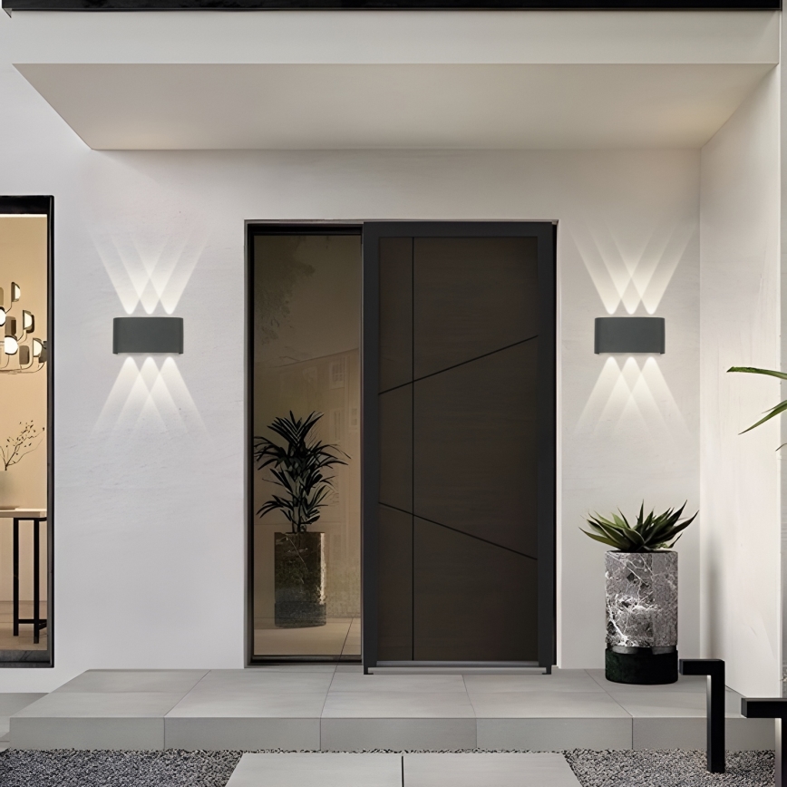 Brilagi - LED Lauko sieninis šviestuvas FLAREBOX LED/6W/230V antracitas IP65