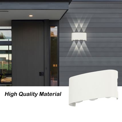 Brilagi - LED lauko sieninis šviestuvas FLAREBOX LED/6W/230V baltas IP65