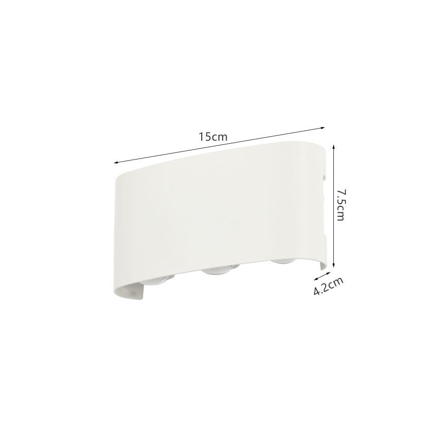 Brilagi - LED lauko sieninis šviestuvas FLAREBOX LED/6W/230V baltas IP65