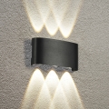 Brilagi - LED lauko sieninis šviestuvas FLAREBOX LED/6W/230V juodas IP65