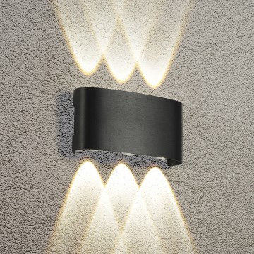 Brilagi - LED lauko sieninis šviestuvas FLAREBOX LED/6W/230V juodas IP65