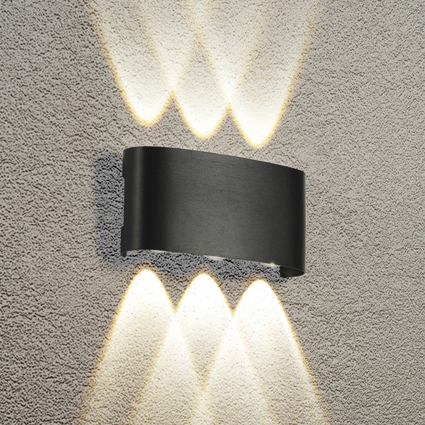 Brilagi - LED lauko sieninis šviestuvas FLAREBOX LED/6W/230V juodas IP65
