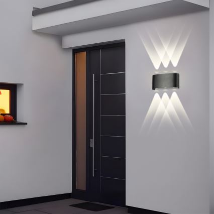 Brilagi - LED lauko sieninis šviestuvas FLAREBOX LED/6W/230V juodas IP65