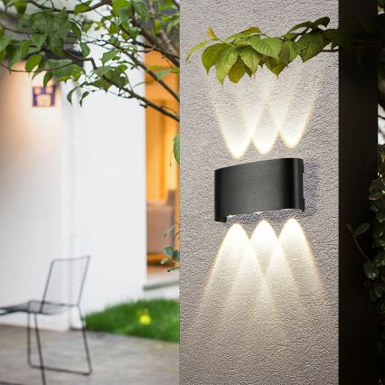 Brilagi - LED lauko sieninis šviestuvas FLAREBOX LED/6W/230V juodas IP65
