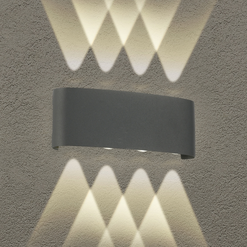 Brilagi - LED Lauko sieninis šviestuvas FLAREBOX LED/8W/230V antracit IP65