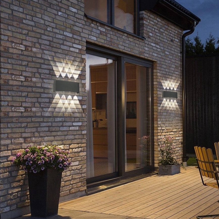 Brilagi - LED Lauko sieninis šviestuvas FLAREBOX LED/8W/230V antracit IP65