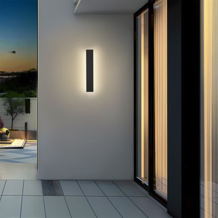 Brilagi - LED lauko sieninis šviestuvas LINEAR LED/8W/230V 4000K IP65 30 cm juoda CRI 90