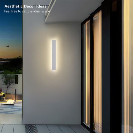 Brilagi - LED lauko sieninis šviestuvas LINEAR LED/12W/230V 3000K IP65 50 cm baltas CRI 90