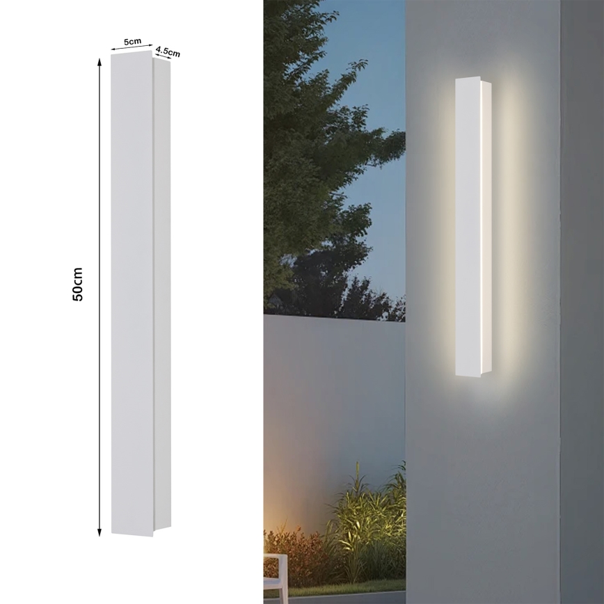 Brilagi - LED lauko sieninis šviestuvas LINEAR LED/12W/230V 3000K IP65 50 cm baltas CRI 90
