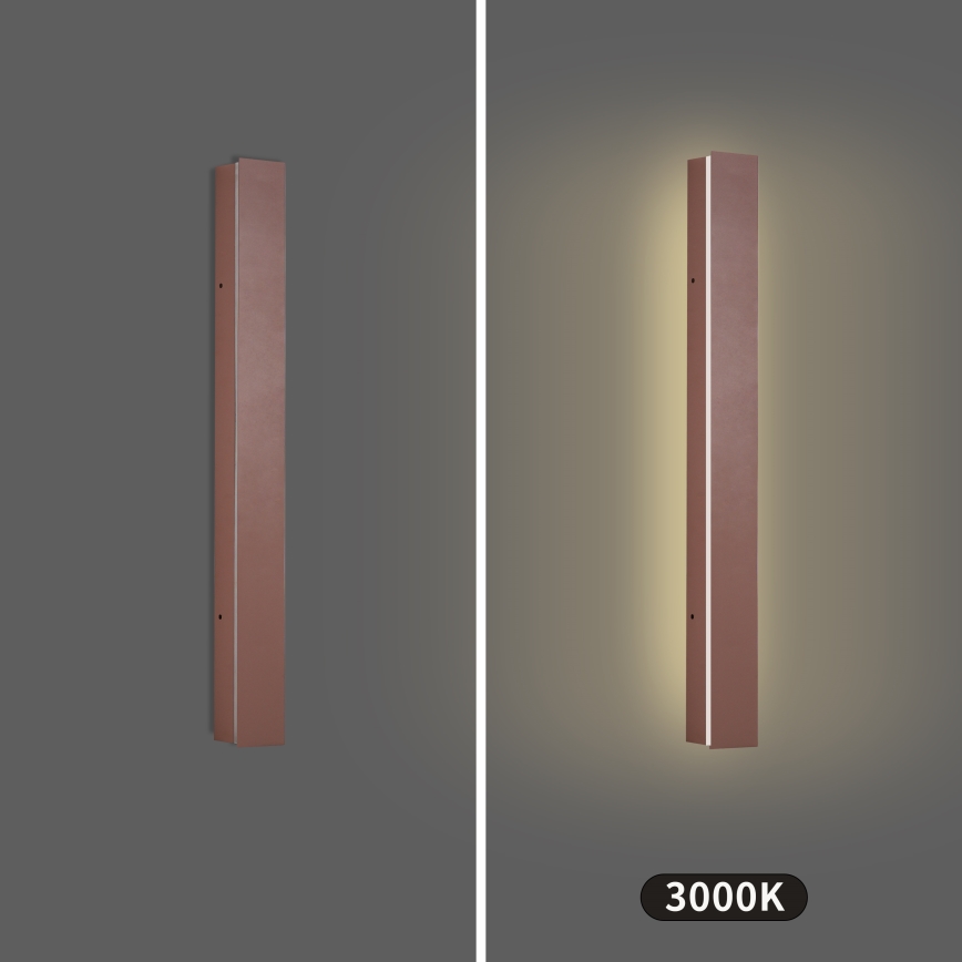 Brilagi - LED lauko sieninis šviestuvas LINEAR LED/12W/230V 3000K IP65 50 cm rudas CRI 90