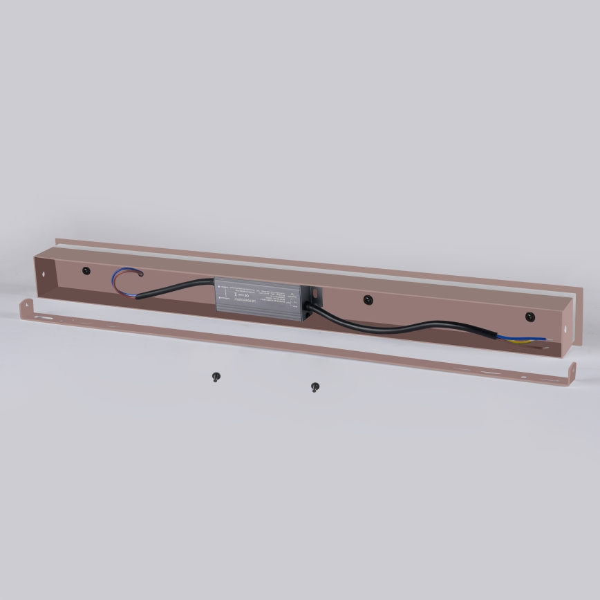 Brilagi - LED lauko sieninis šviestuvas LINEAR LED/12W/230V 3000K IP65 50 cm rudas CRI 90
