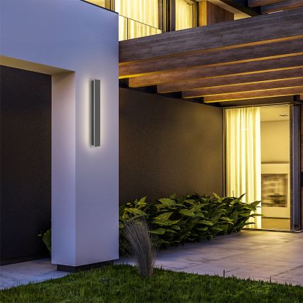 Brilagi - LED lauko sieninis šviestuvas LINEAR LED/12W/230V 4000K IP65 50 cm antracitas CRI 90