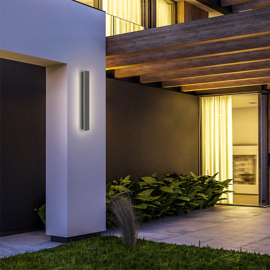 Brilagi - LED lauko sieninis šviestuvas LINEAR LED/12W/230V 4000K IP65 50 cm antracitas CRI 90