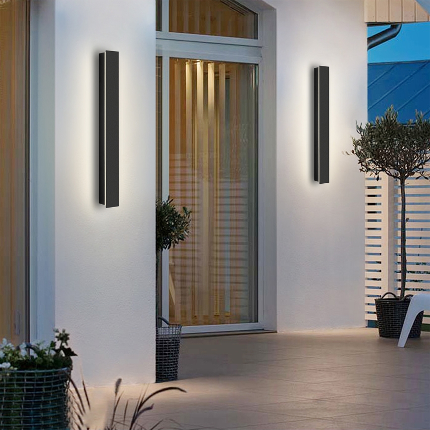 Brilagi - LED lauko sieninis šviestuvas LINEAR LED/12W/230V 4000K IP65 50 cm juodas CRI 90