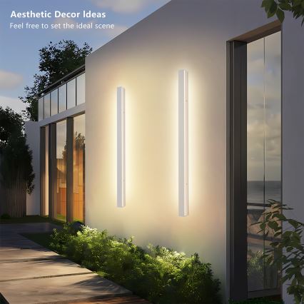 Brilagi - LED lauko sieninis šviestuvas LINEAR LED/22W/230V 3000K IP65 100 cm baltas CRI 90