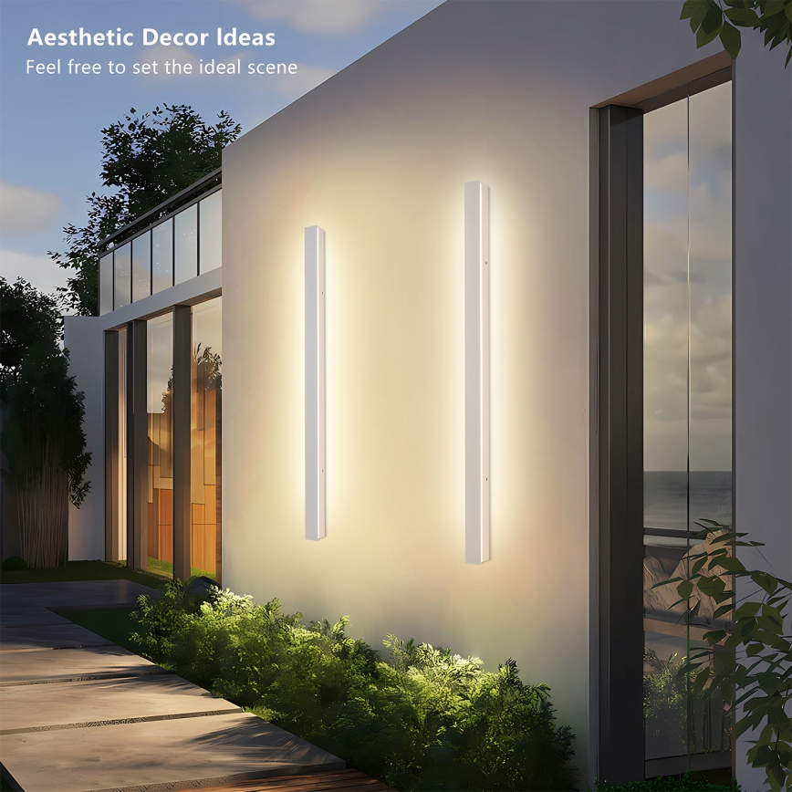 Brilagi - LED lauko sieninis šviestuvas LINEAR LED/22W/230V 3000K IP65 100 cm baltas CRI 90