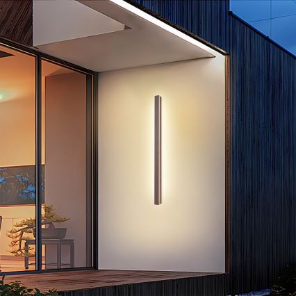 Brilagi - LED lauko sieninis šviestuvas LINEAR LED/22W/230V 3000K IP65 100 cm rudas CRI 90
