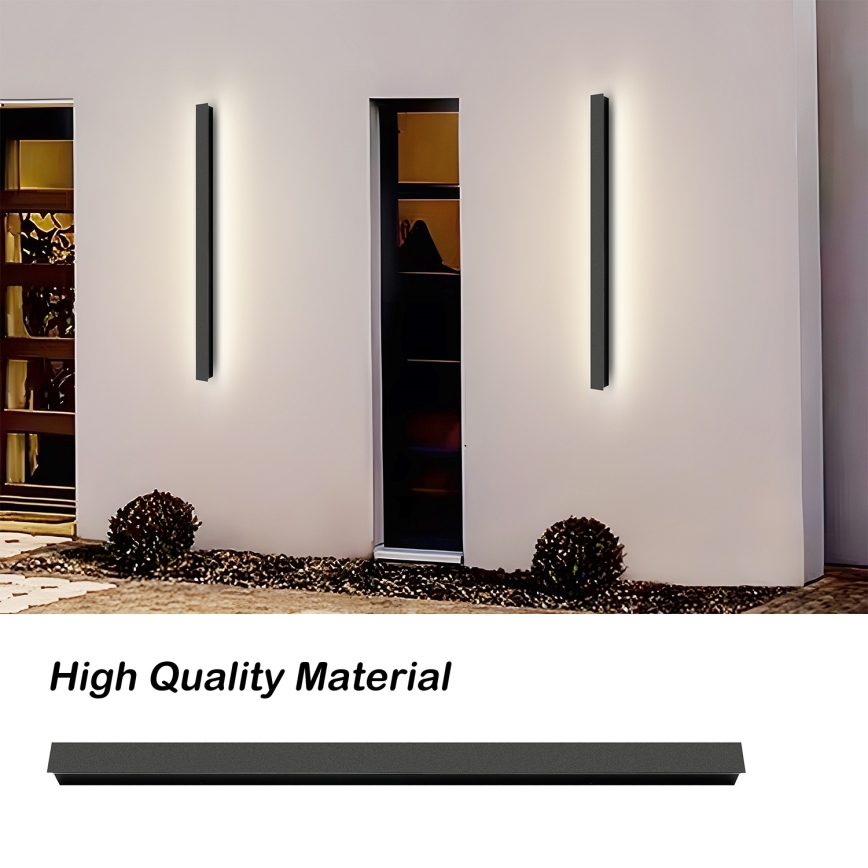 Brilagi - LED lauko sieninis šviestuvas LINEAR LED/22W/230V 3000K IP65 100 cm juoda CRI 90