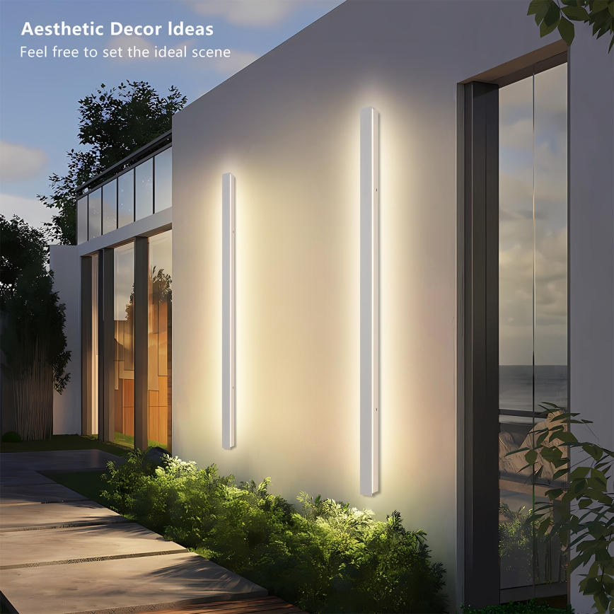 Brilagi - LED lauko sieninis šviestuvas LINEAR LED/32W/230V 3000K IP65 140 cm balta CRI 90