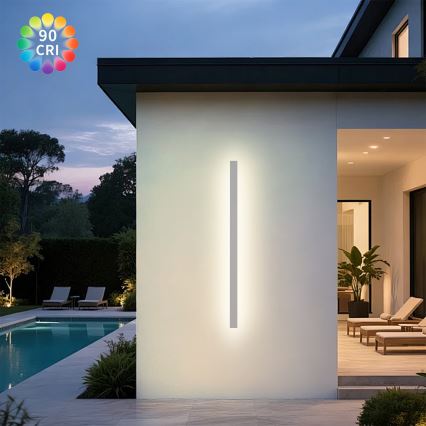 Brilagi - LED lauko sieninis šviestuvas LINEAR LED/32W/230V 3000K IP65 140 cm balta CRI 90