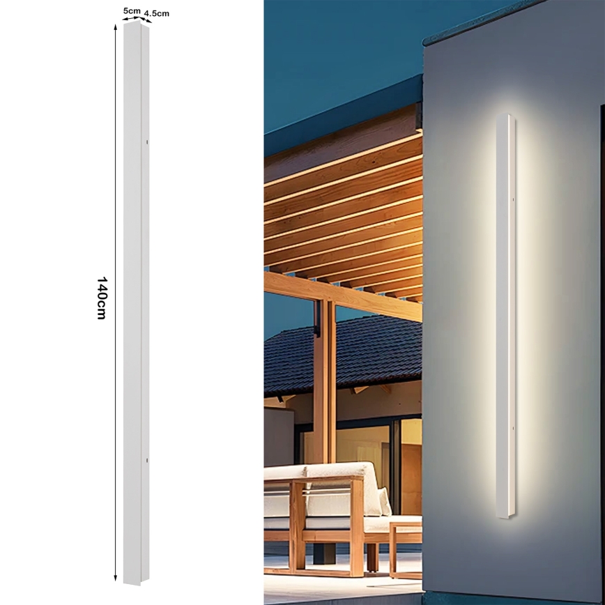Brilagi - LED lauko sieninis šviestuvas LINEAR LED/32W/230V 3000K IP65 140 cm balta CRI 90