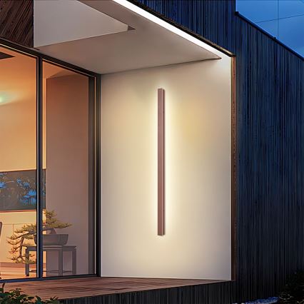 Brilagi - LED lauko sieninis šviestuvas LINEAR LED/32W/230V 3000K IP65 140 cm ruda CRI 90