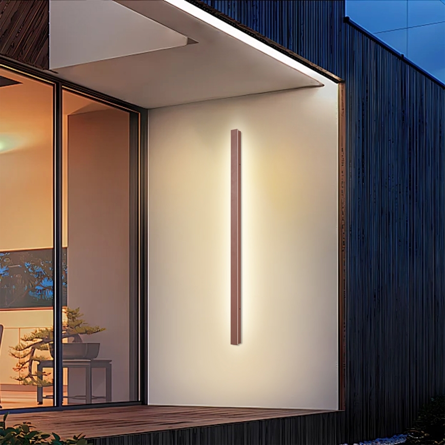 Brilagi - LED lauko sieninis šviestuvas LINEAR LED/32W/230V 3000K IP65 140 cm ruda CRI 90
